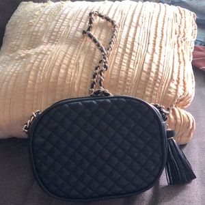 Black cross body bag